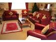 Red Italian leather suite,  superb