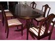 Mahogany reproduction dining table (7ft)