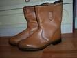 Mens Rigger Tan leather boots, 